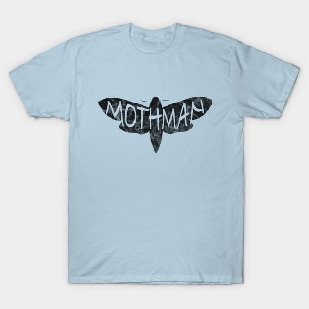 Mothman - Point Pleasant WV Mothman Figure Moth Man Cryptozoology Legend Design T-Shirt by Get Hopped Apparel